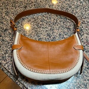 Fossil Harwell Hobo Leather Bag